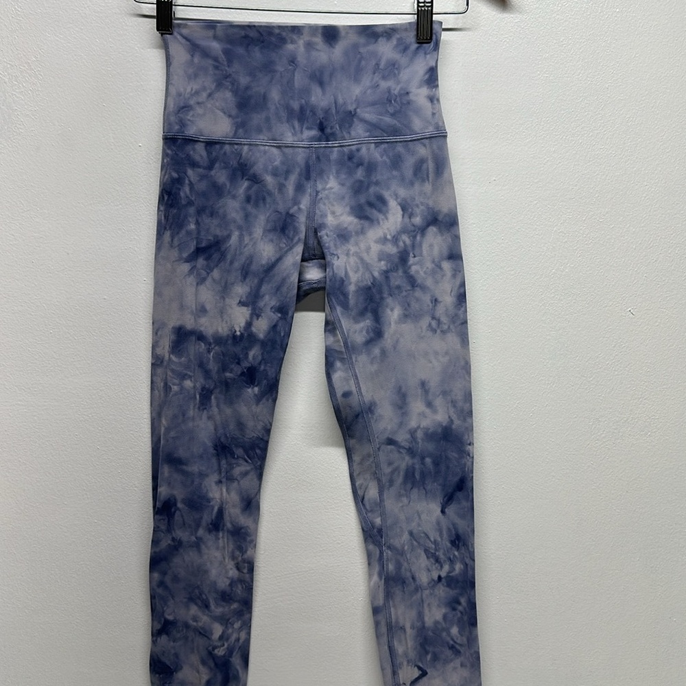 Lululemon Align High Rise Legging Nulu Active Pants Purple Diamond Tie Dye 28” 4 - Picture 4 of 9